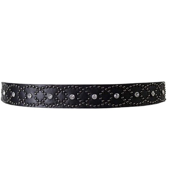 Style & Co. Rhinestone Oval Pant Belt, Size Small - Picture 2 of 8